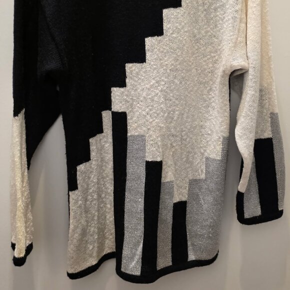 Black, White , and Silver sweater - Picture 4 of 4